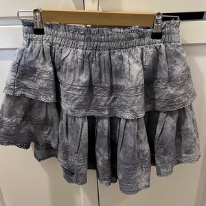 Love shack fancy ruffle mini skirt